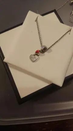 ※24時間限定値下げ1万円※GUCCI ネックレス レディース シルバー レッド