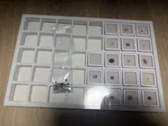 differencee 宝石　ルース石　 収納トレイ付き約20種＆鉱物標本9種