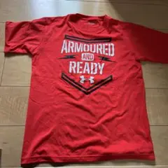 UNDER ARMOUR ARMOURD AND READY Tシャツ レッド