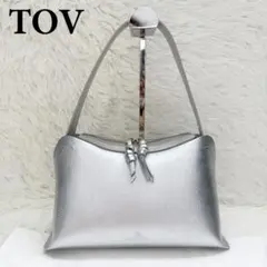 【極美品】TOV CROSS ハンドバッグ ワンショルダーバッグ　シルバー