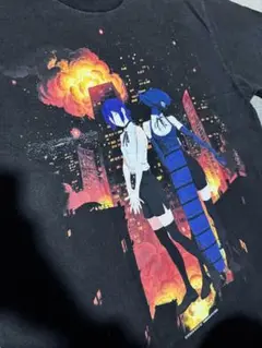 チェンソーマン レゼ アニメTシャツ XLサイズ fade black