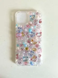 iPhone13/14ケース ドロップシールデコ 平成女児