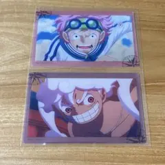 ワンピース ガラポン クリアカード ルフィニカ コビー