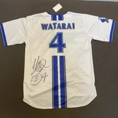 度会隆輝　直筆サイン入りユニフォーム　横浜ベイスターズ　Oサイズ