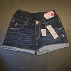 未使用 のびるっち ガールズ デニムショートパンツ 150