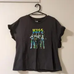【匿名配送】niko and...　KISS　フリル付きTシャツ