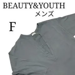 ビューティーu0026ユース ディープVネック ヨークスリーブ ラウンドヘム カットソー
