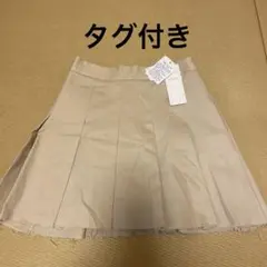 プリーツミニスカート　ベージュ