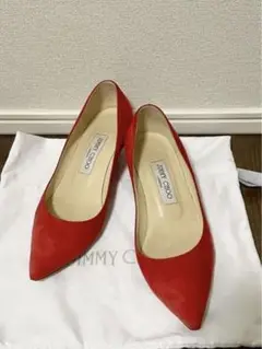 jimmychoo ウエッジソールパンプス レッド