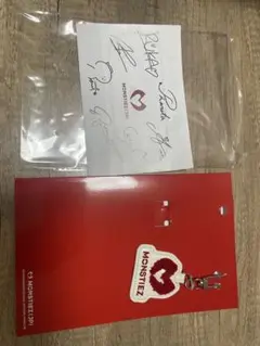 BABYMONSTER ファンクラブ グッズ サイン入りカード＋キーホルダー