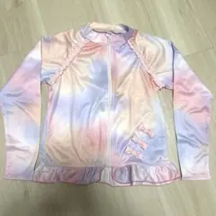 ラッシュガード トリプルリボン UV 130 グラデーションピンク 女の子