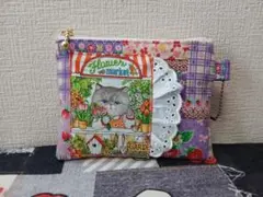 ハンドメイド♡フラットポーチ12♡コヤンイサムチョンフラワーマーケット
