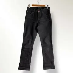 美品　C-SEVENTEEN エドウィン　レディースブラックデニム　牛革ラベル