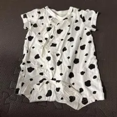 水玉模様 半袖Tシャツ 60-70cm