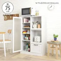 値下げしてます!キッチンボード/食器棚/W75xD39.8×H119.6(cm)