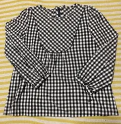 グリスフランネル grisflanelle ギンガムチェックブラウス