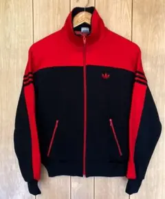 adidas トラックジャケット ワッペン 切替カラー デサント70's