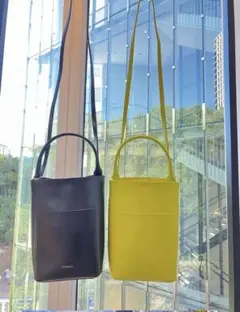 【美品】YAHKI ライムグリーン 2wayショルダーバッグ