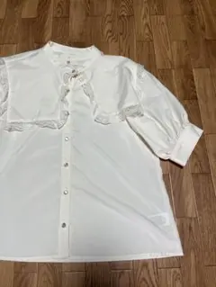 r.p.s 半袖 ブラウス 白 付け襟