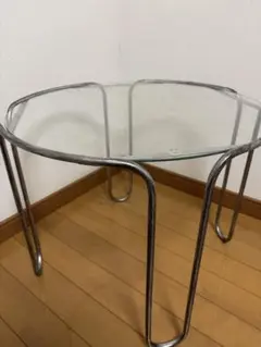 ガラスローテーブル　ポストモダン