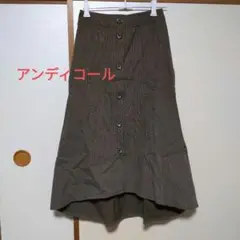 アンディコール カーキ レッド スカート