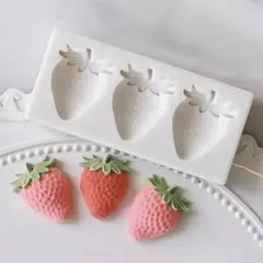 いちごのシリコンモールド
