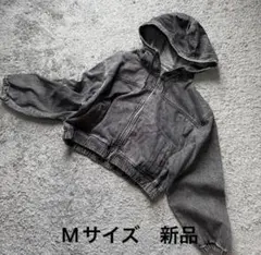 ブラックウォッシュケミカルデニムジャンパーM新品