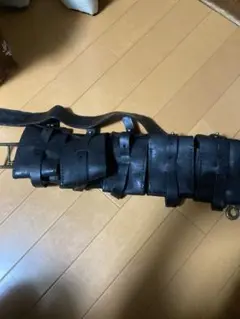 カオスポーチ　バンダリア　こげ茶　PUNK サバゲー スウェーデン軍 5連 レザーバンダリア カオスポーチPUNK