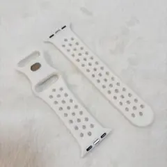 Apple Watch 38/40mm用シリコンバンド ホワイト