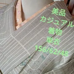 3357美品　カジュアル　単衣　着物