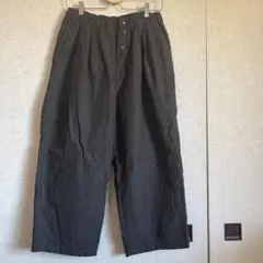 ダークグレー ワイドパンツ バックポケット付き　koton