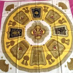 HERMES シルクスカーフ カレ90 サーベル飾袋 良品