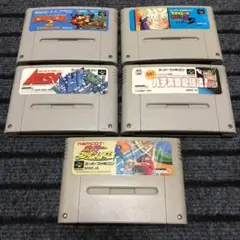 ジャンク　スーパーファミコンカセット5本