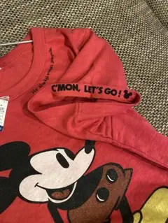【新品・未使用】ミッキーマウス 半袖Tシャツ （赤）