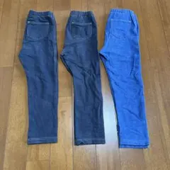 【UNIQLO】ユニクロ　レギンス　10分丈　100cm 3本セット