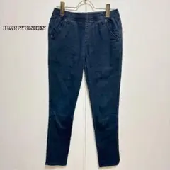 ●HAPPY UNION スキニーパンツ（M）ネイビー　カジュアル