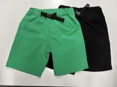 ショートパンツ 緑と黒 2色セット