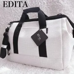 EDITA エディータ ボストンバッグ 大容量 ホワイト weekend