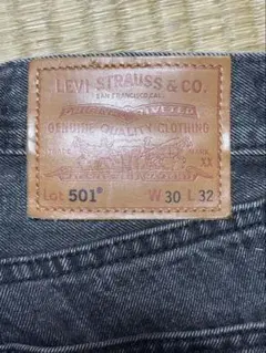 LEVI'S 501 ダークストレートデニム W30 L32