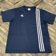 SC223 adidas ネイビー Tシャツ 3本ライン M
