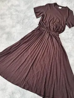 Tavii × グリーンレーベル リラクシング　ロングワンピース　ダークブラウン