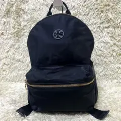 美品✨ トリーバーチ リュック 大容量 A4収納可能 ユニセックス ナイロン 黒