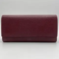 【正規品】CELINE ラージ フラップウォレット レッド カーフレザー