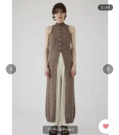 rim.ark Vintage like long knit メランジ