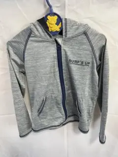 グレー フルジップ ラッシュガード