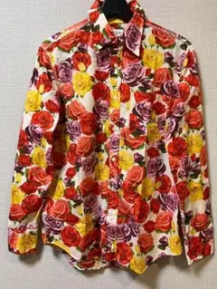 ポールスミス　ホワイト　花柄　バラ　シャツ　メンズ　レディース