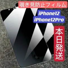 iPhone12/12Pro 覗き見防止 フィルム ガラスフィルム