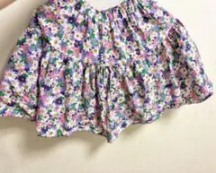 花柄フリルスカート 140cm 可愛い　紫　夏　女の子