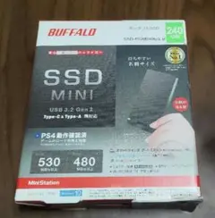 即購入可 BUFFALO SSD 240GB ポータブル
