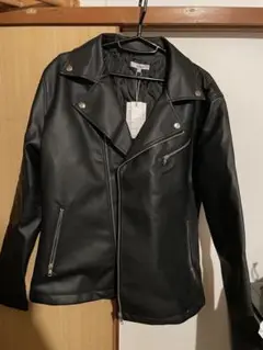Nylaus ライダースジャケット レザージャケット 黒 パンク